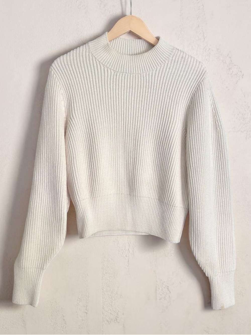 LVIR Korea Cotton Blend Ribbed Mockneck Sweater Sz Small